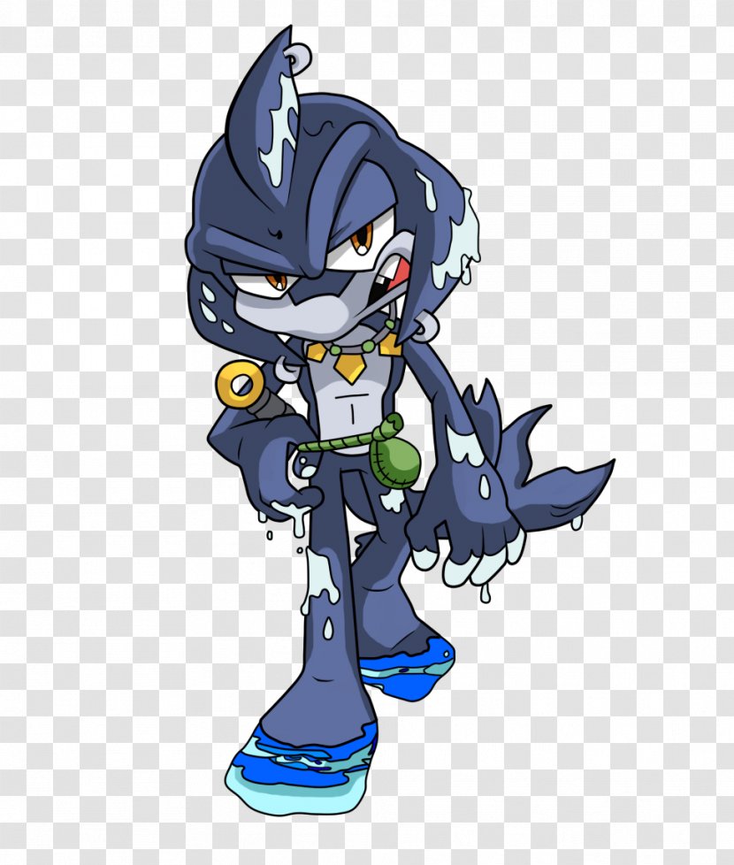 Sonic The Hedgehog Razor Shadow Shark Silver - Frame - Q Version Of Transparent PNG