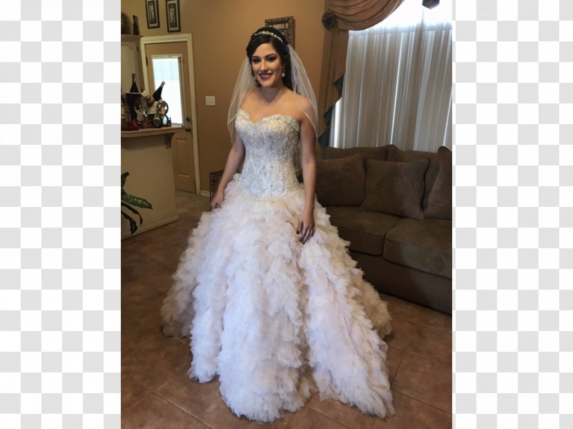 Wedding Dress Shoulder Gown Cocktail - Silhouette Transparent PNG