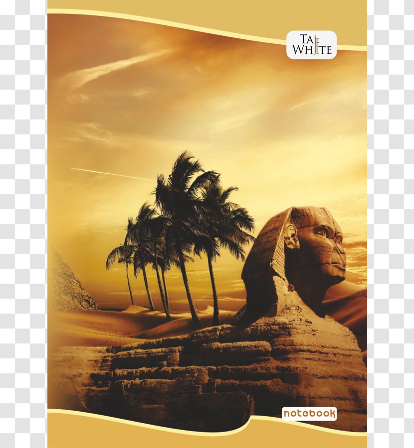 Great Sphinx Of Giza Pyramid Saqqara Ancient Egypt Memphis - History - Spiral Wire Notebook Transparent PNG