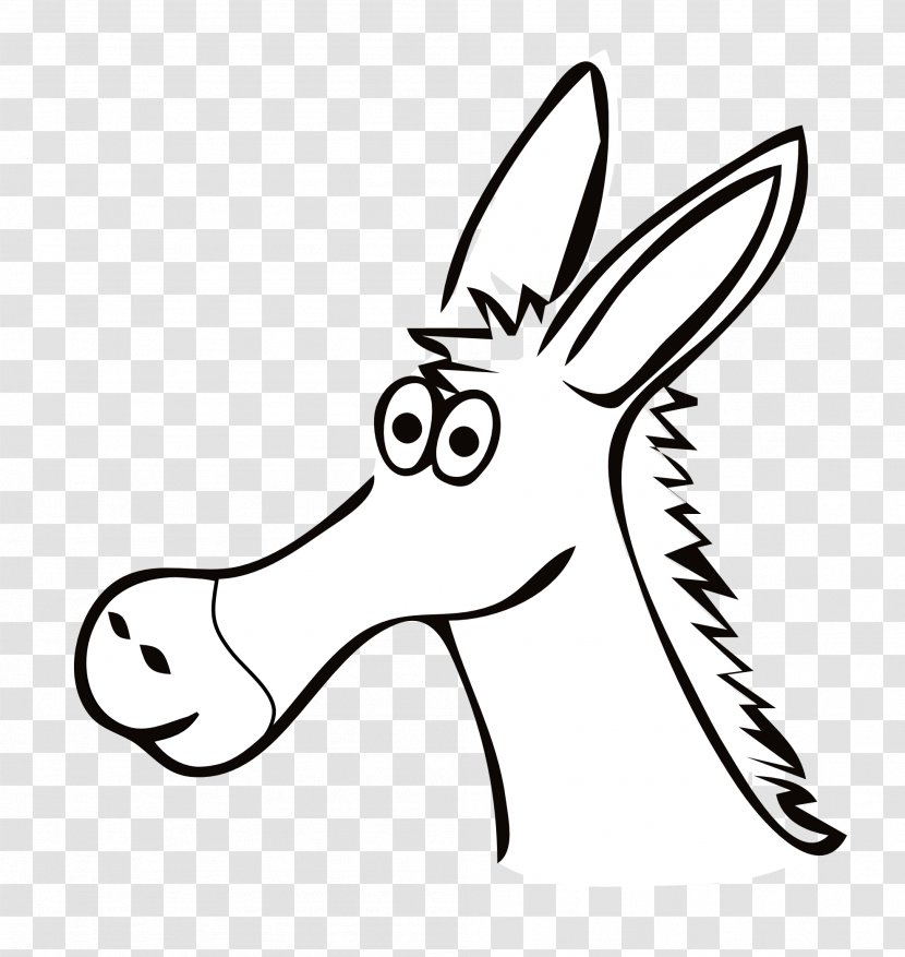 Donkey Clip Art - Head - Free Cliparts Transparent PNG