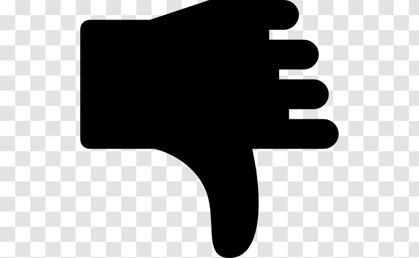 Middle Finger Symbol Thumb Sign Emoticon - Black Transparent PNG