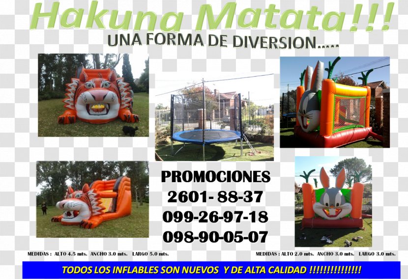 Advertising Inflatable Brand - Recreation - Hakuna Matata Transparent PNG