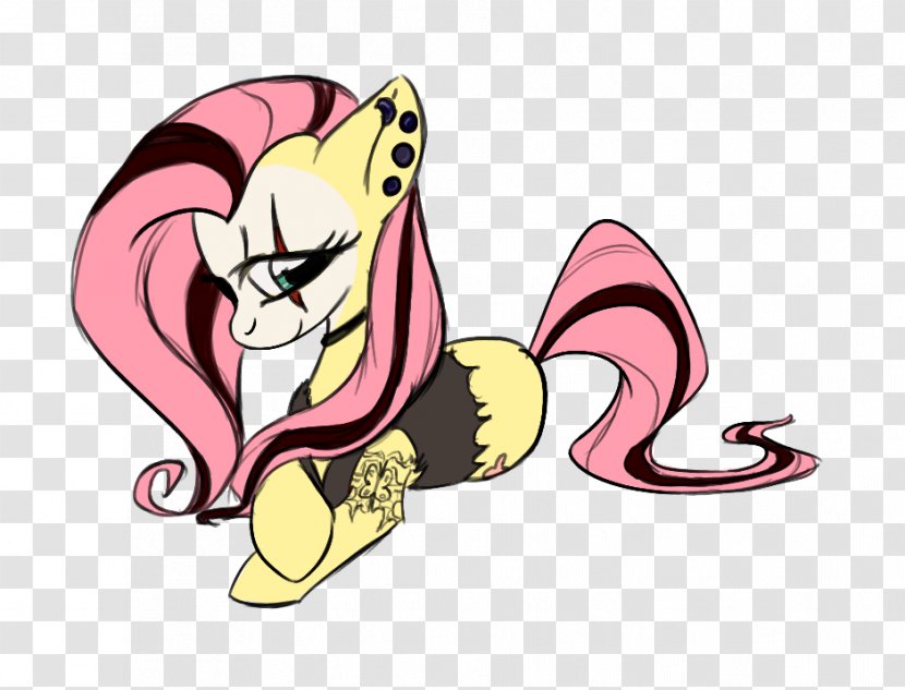 Fluttershy Horse Applejack Pony Hair - Flower Transparent PNG