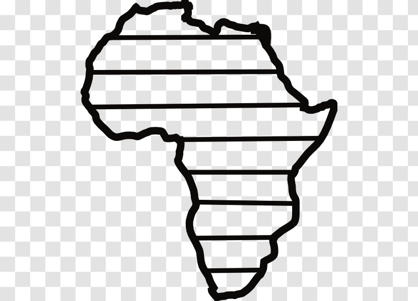 Africa Map Clip Art - Outline - Ghana Clipart Transparent PNG