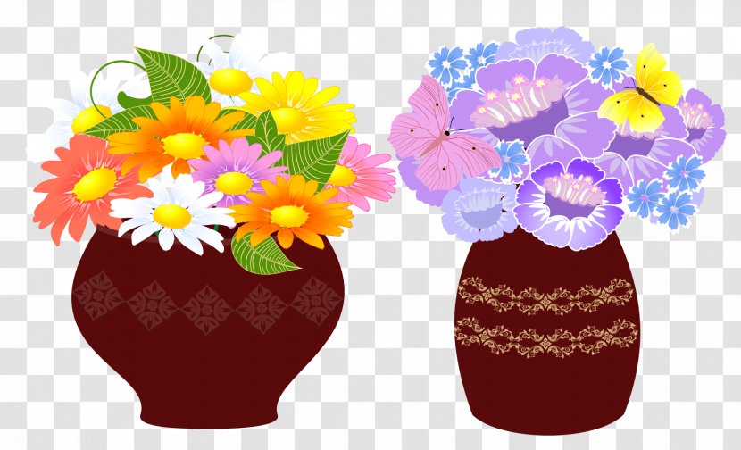 Vase Chrysanthemum Indicum Flowerpot Floral Design - Flower Arranging - Vector Material Transparent PNG