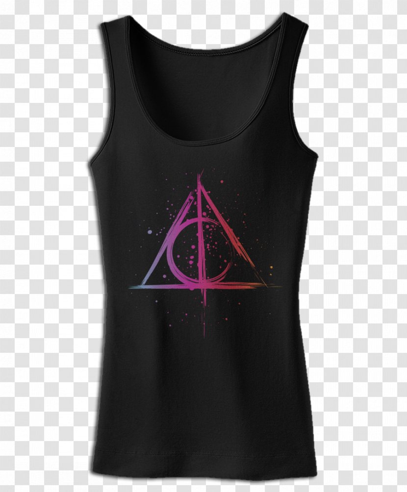 T-shirt Clothing Sleeveless Shirt Gilets Outerwear - Black M - Hand-painted Cover Design Sailboat Transparent PNG