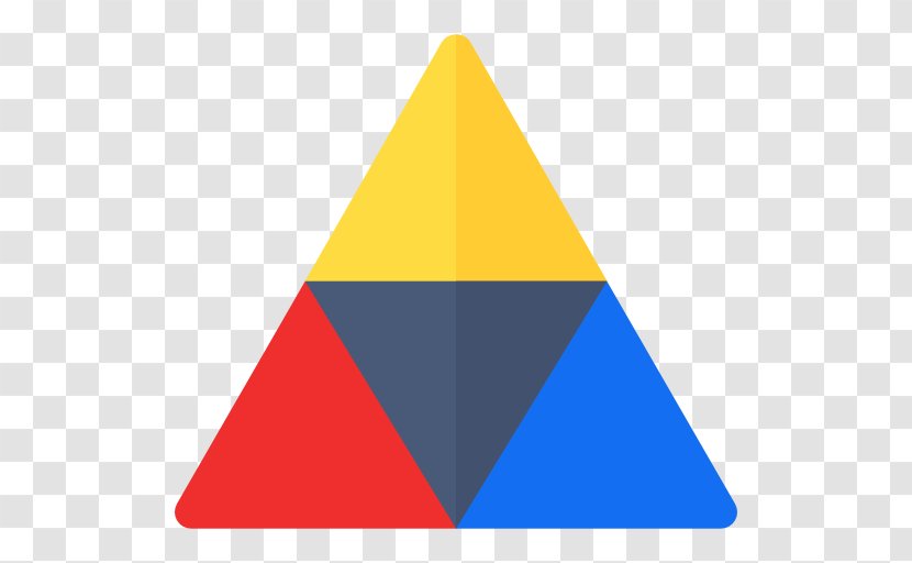 Pyramid Chart - Yellow - Triangle Transparent PNG