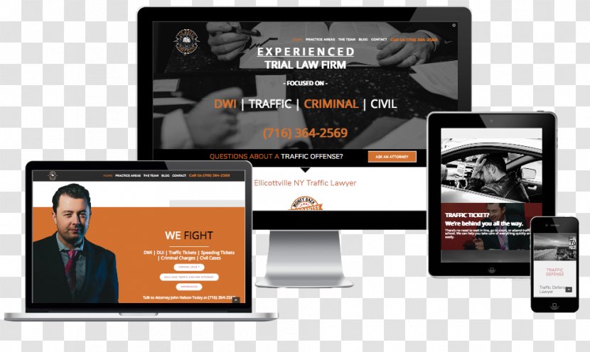 Responsive Web Design BIG Waterfall Buffalo Website - Display Advertising Transparent PNG
