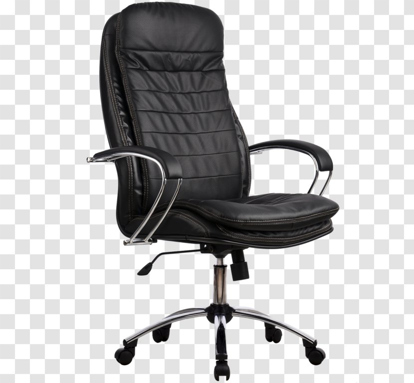 Office & Desk Chairs Swivel Chair Furniture - Black Transparent PNG