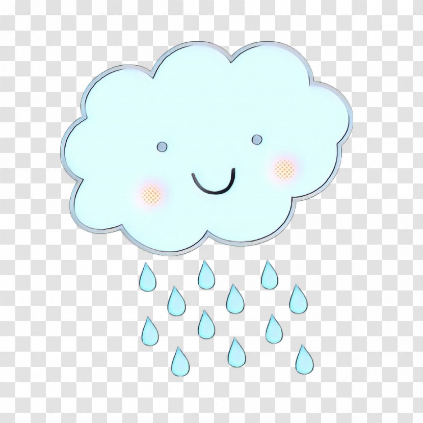 Rain Cloud - White - Smile Meteorological Phenomenon Transparent PNG
