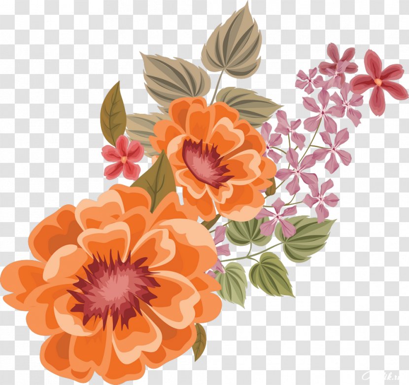 Flower Image Clip Art - Chrysanths - Pretty Flowers Transparent PNG
