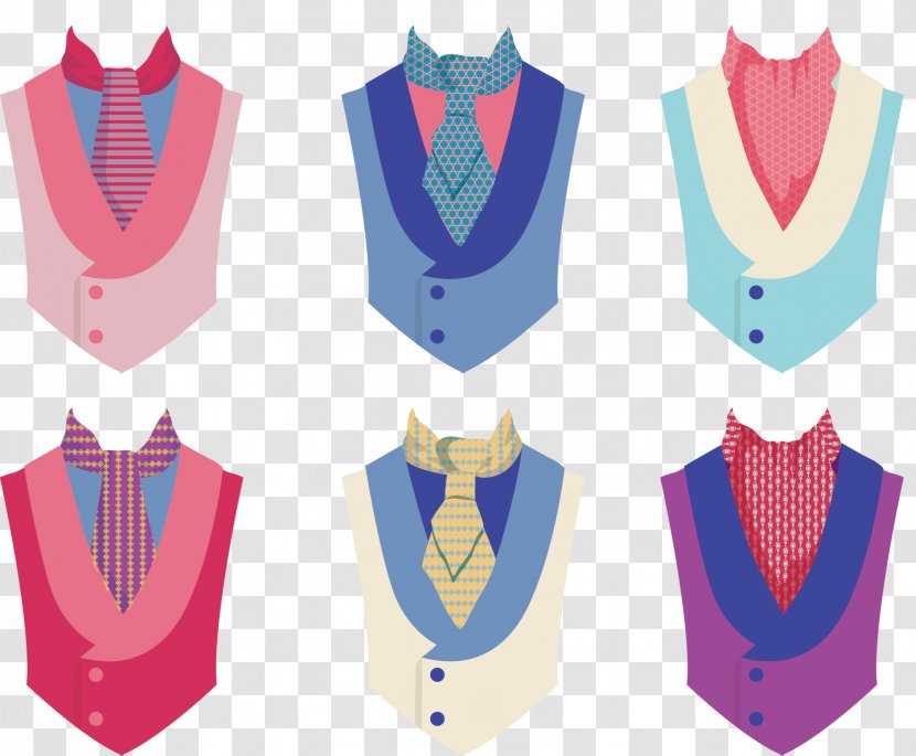 T-shirt Suit Outerwear Necktie - Pink - Vector Transparent PNG