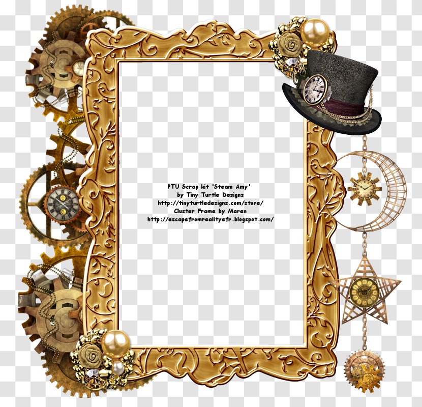 Picture Frames Steampunk Work Of Art Reality - Tutorial - Border Transparent PNG