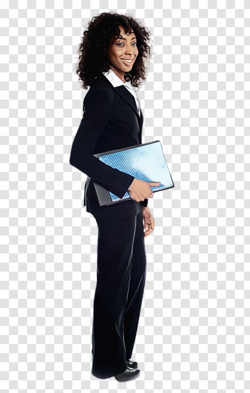 Clothing Standing Uniform Suit Formal Wear - Trousers - Costume Neck Transparent PNG