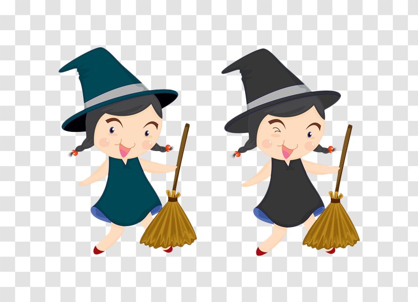 Stock Illustration Shutterstock Halloween - Royaltyfree - Little Witch Cartoon Transparent PNG