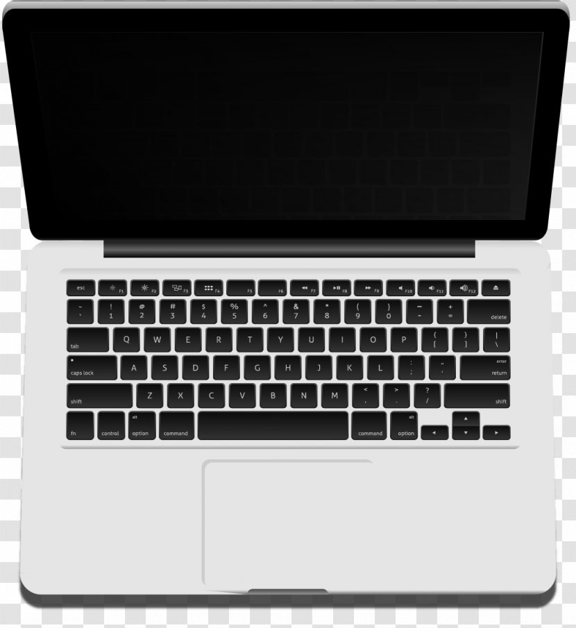 MacBook Pro Air Laptop Computer Keyboard - Macbook - Vector Hand-painted Realistic Notebook Transparent PNG
