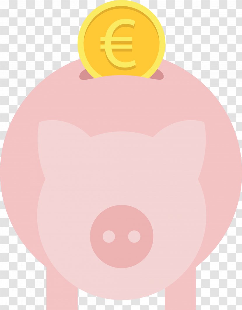 Domestic Pig Piggy Bank Icon - Saving - Vector Material Transparent PNG