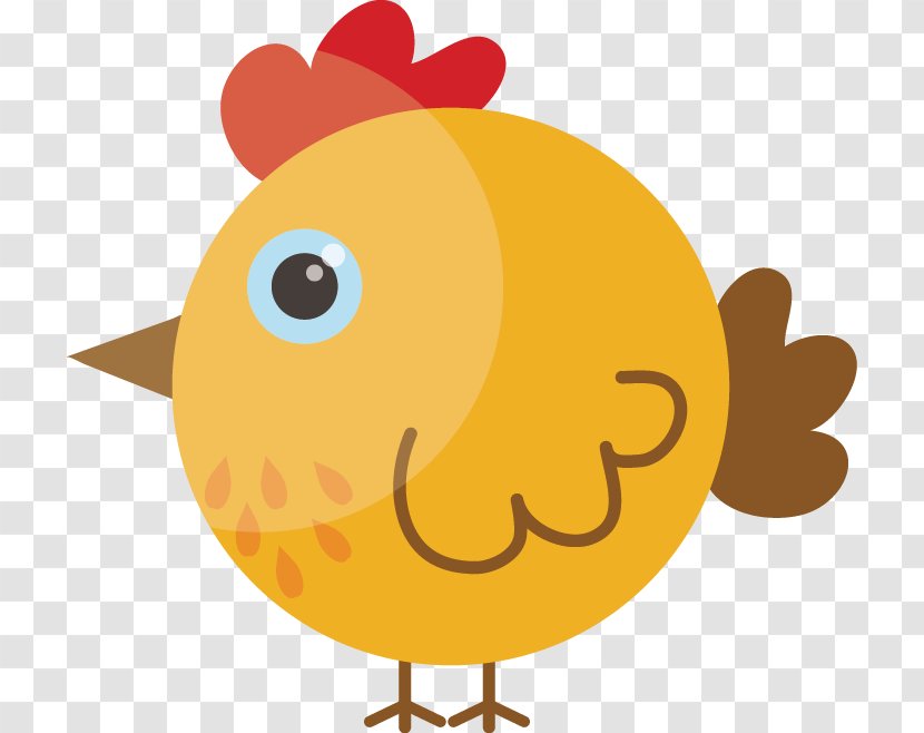 Chicken Rooster Cartoon Clip Art - Exquisite Cute Chick Transparent PNG