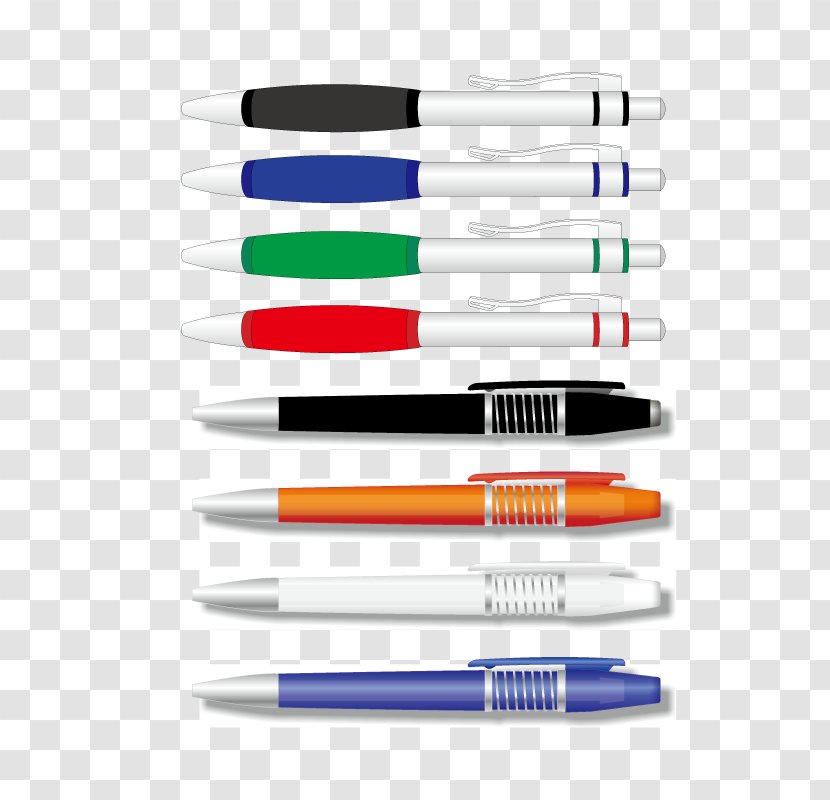 Pen Office Supplies Clip Art - Color Transparent PNG