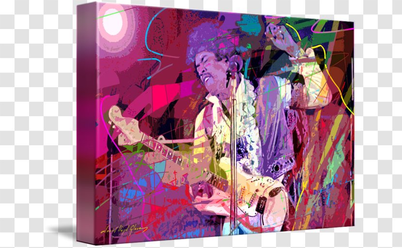 Monterey Pop Festival Modern Art Painting Imagekind - Jimmy Hendrix Transparent PNG