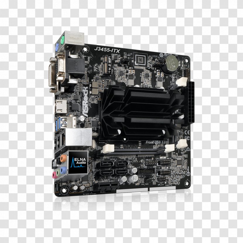 Intel ASRock J3455-ITX Mini-ITX J4205-ITX Motherboard - Asrock J4205itx - Miniitx Transparent PNG