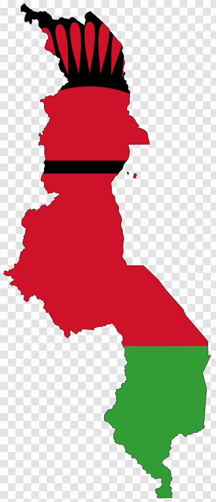 Flag Of Malawi Map National - Joint - Sycamore Transparent PNG