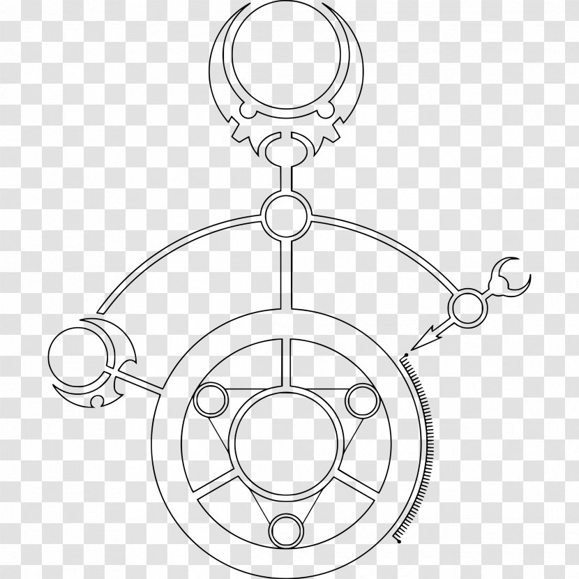Line Art Symbol Clip - Magic Circle Transparent PNG