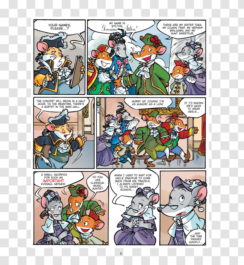 Comics Geronimo Stilton Graphic Novels #8: Play It Again, Mozart! #10: Saves The Olympics Rejoue-la-nous, Mozart ! - Author - Childrens Paper Cut Transparent PNG