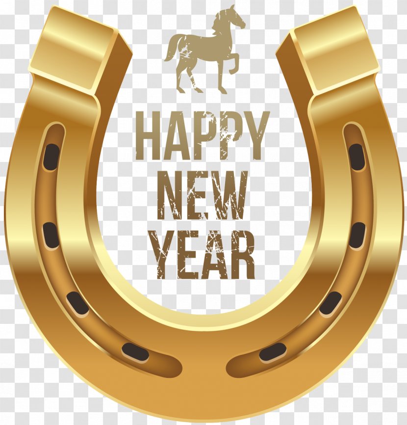 Horse New Year's Day Wish Clip Art - Year S - Happy Transparent PNG