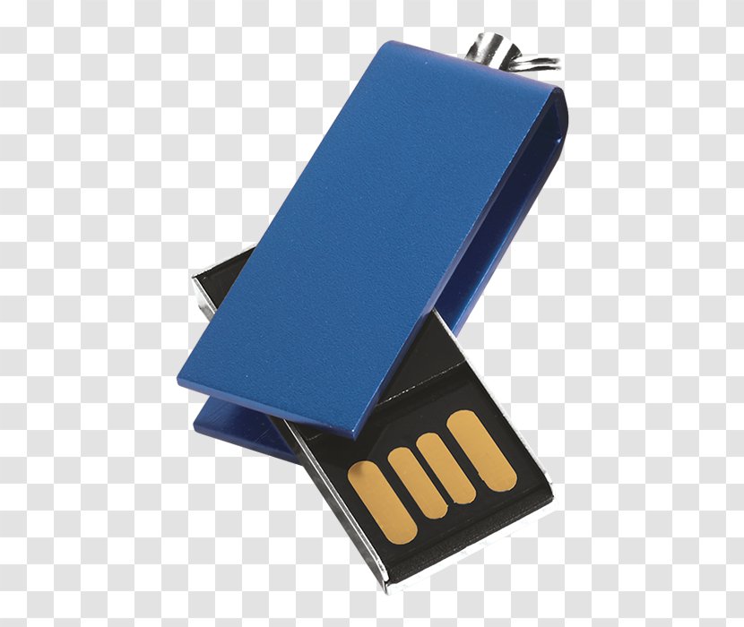 USB Flash Drives Cobalt Blue Data Storage - Design Transparent PNG
