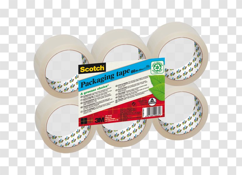 Adhesive Tape Scotch Box-sealing Pressure-sensitive Packaging And Labeling - Scotchbrite Transparent PNG