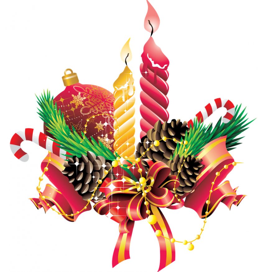 Christmas Ornament Day Candle New Year Party Transparent PNG