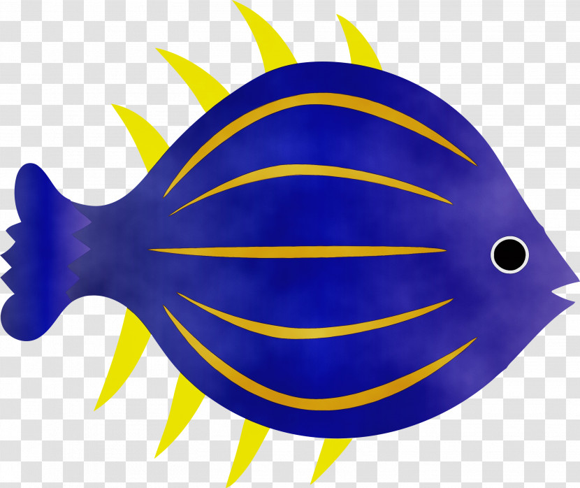Cobalt Blue Yellow Fish Blue Cobalt Transparent PNG