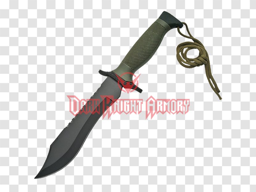 Bowie Knife Hunting & Survival Knives Machete Throwing - Blade Transparent PNG