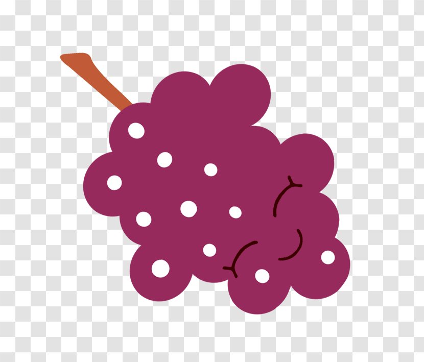 Cartoon Grape - Purple - Smiley Grapes Transparent PNG