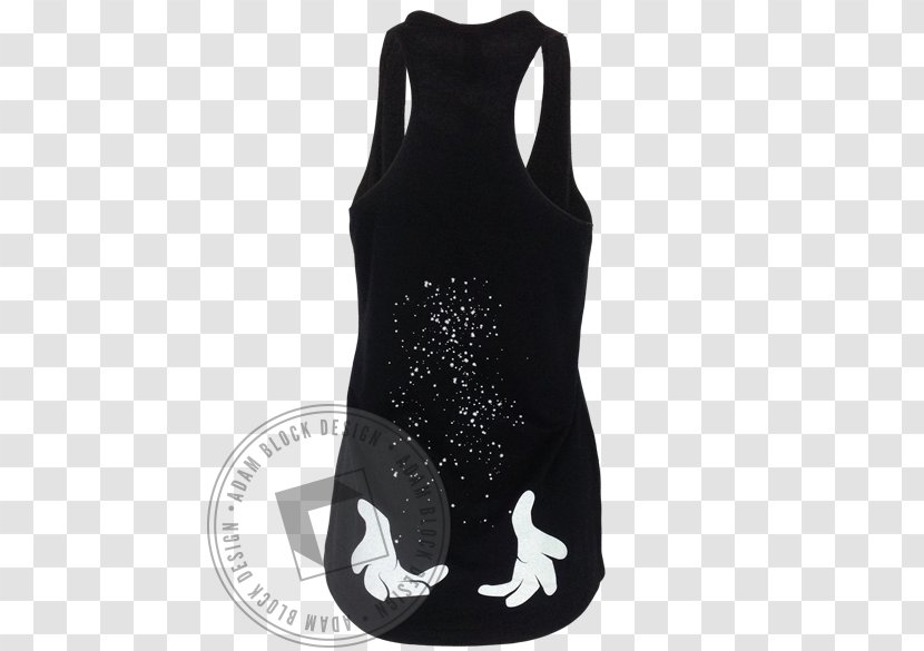 Dress Neck Black M - Hand Back Transparent PNG