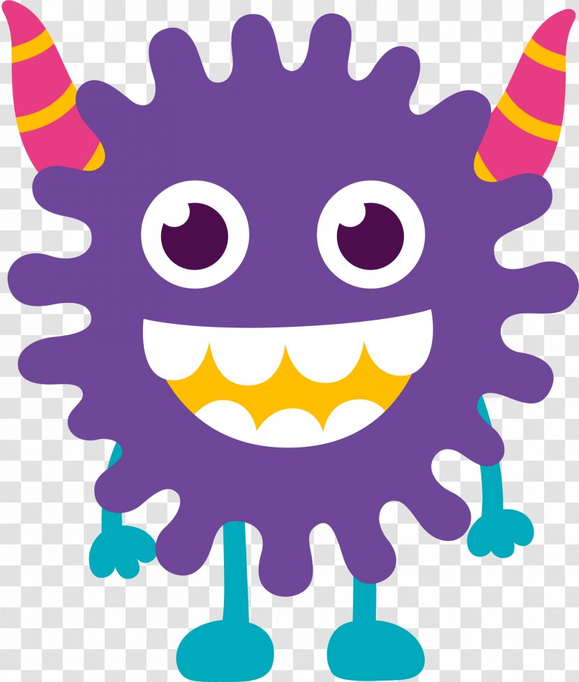 Monster Party Clip Art - Purple - Baby Creative Transparent PNG