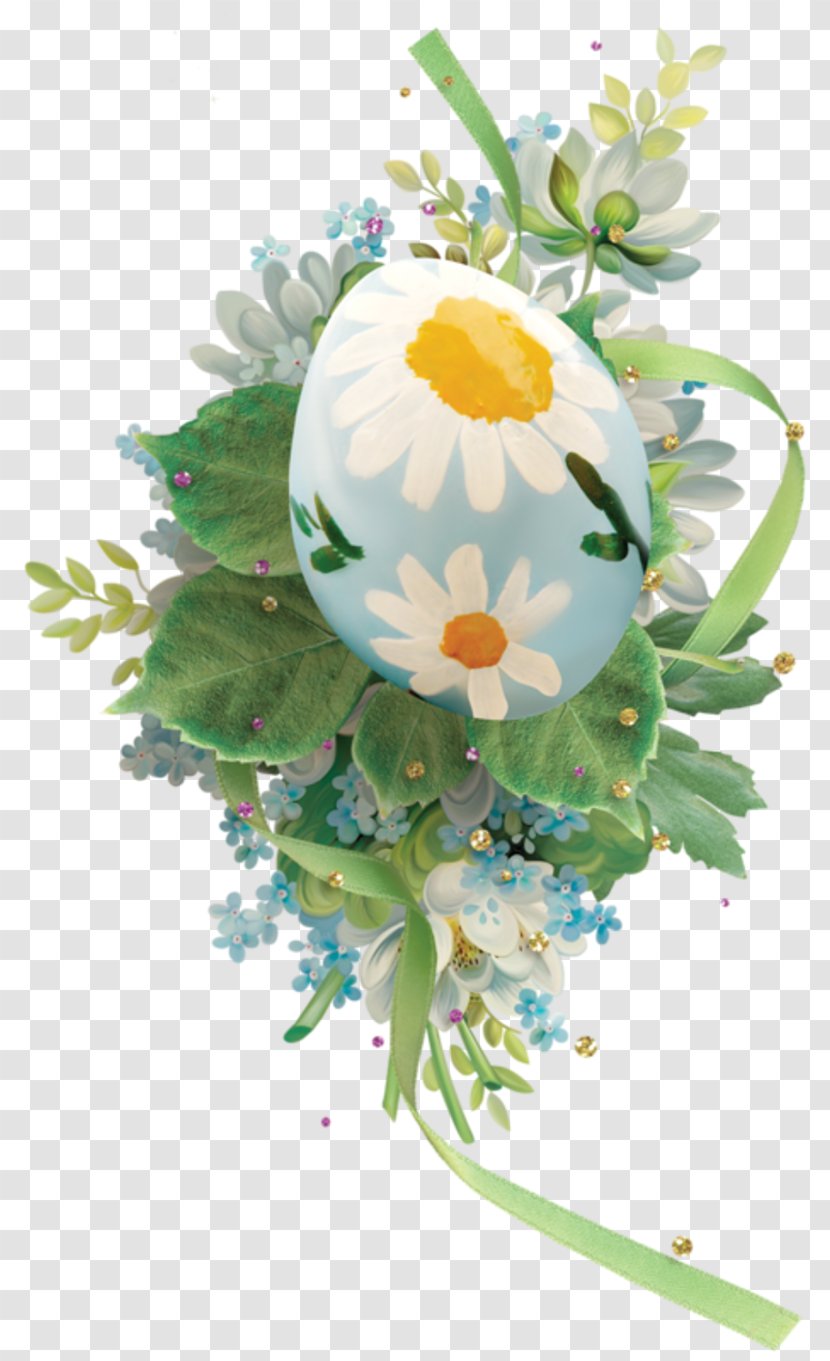 Floral Design Easter Egg Transparent PNG