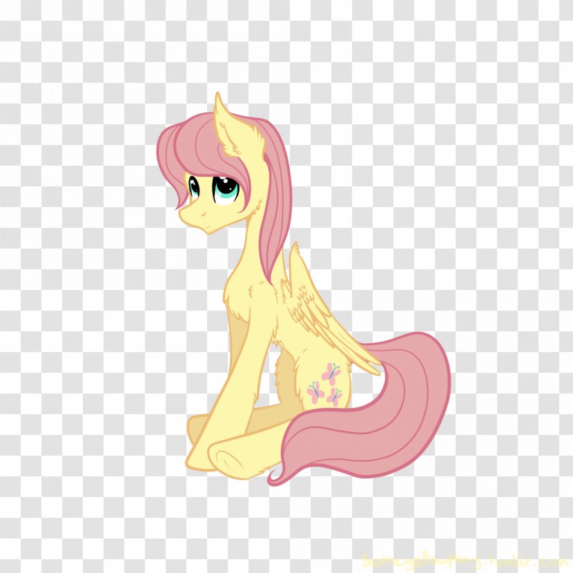 Animated Cartoon Illustration Pink M Figurine - Fictional Character - Fluttershy Kiss Transparent PNG