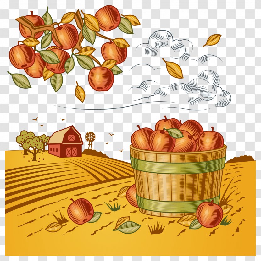 Harvest Farm Agriculture Clip Art - Golden Autumn Transparent PNG