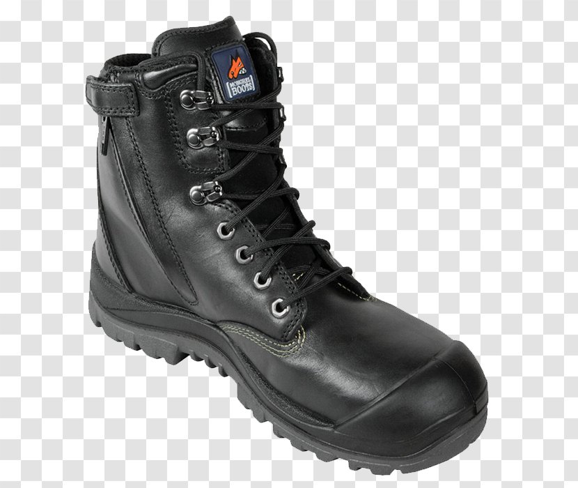 Steel-toe Boot Protective Footwear Shoe Zipper - Work Boots - Tongue Transparent PNG