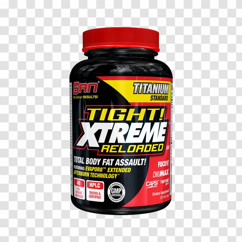 Dietary Supplement S.A.N. Tight! Xtreme Reloaded 12 Hot Caps - Capsule - Fat Burners Product CapsuleExtreme Weight Loss Shakes Transparent PNG