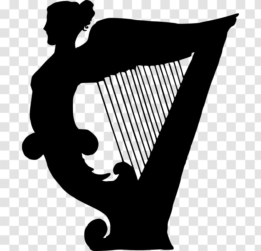 Celtic Harp String Instruments Musical Clip Art - Watercolor Transparent PNG