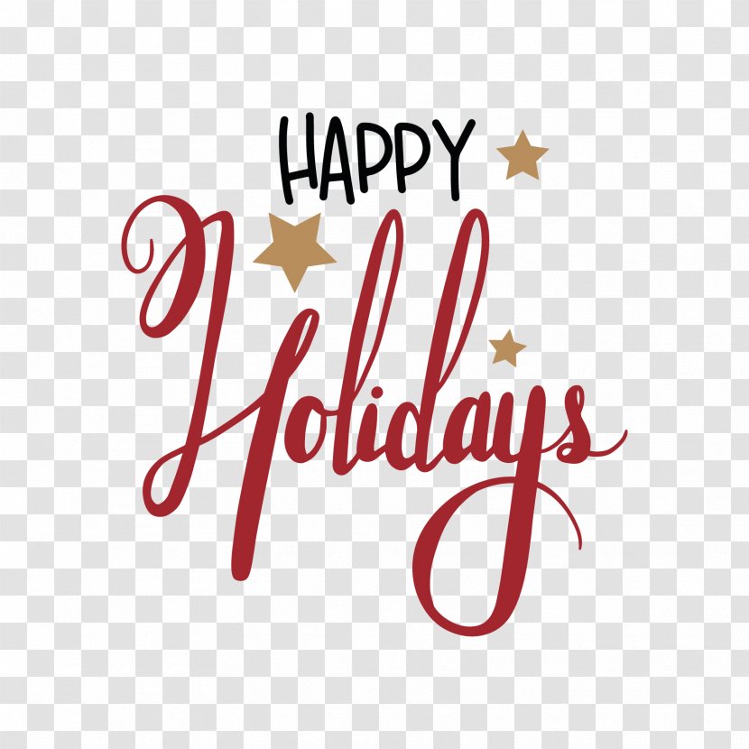 Computer File Holiday Clip Art - Autocad Dxf - Happy Holidays Label Transparent PNG