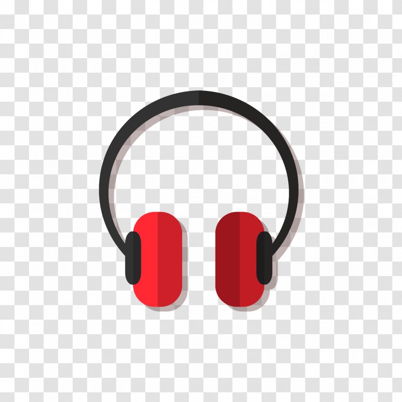 Headphones Download Computer File - Watercolor - Red And Black Transparent PNG