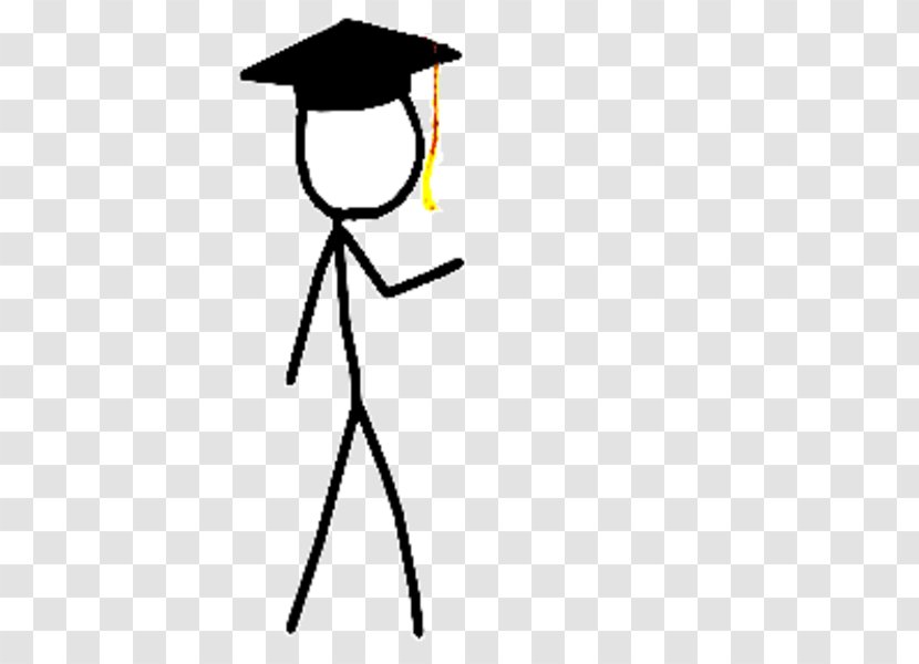 Graduation Ceremony Stick Figure Graduate University Clip Art - Mountain Transparent PNG