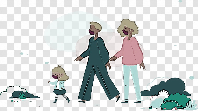 Cartoon Human Family Meter Transparent PNG