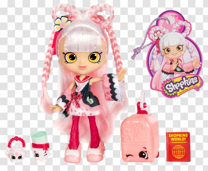 Shopkins Shoppies Sara Sushi Japanese Cuisine Doll - Moose Toys Transparent PNG