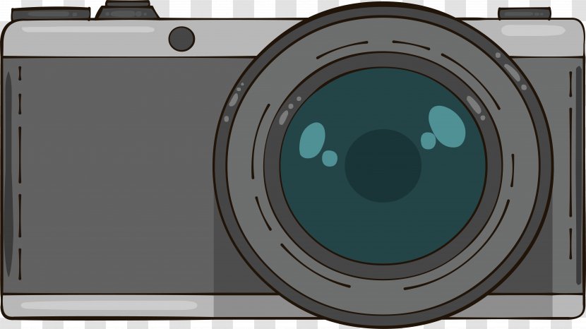 Camera Lens Digital - Computer Hardware - Gray Transparent PNG