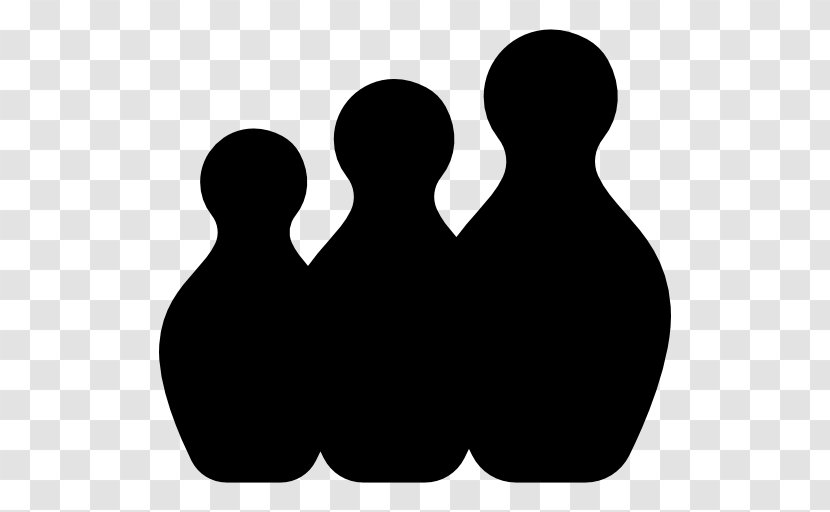 Bowling Pin Sport Game - Black And White Transparent PNG